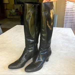 Fabulous Salvatore Ferragamo Black Knee High Boots